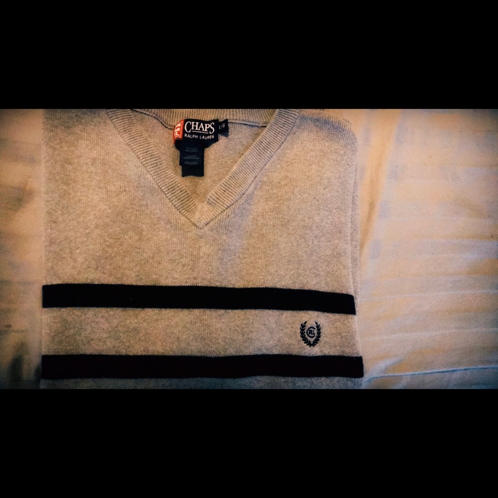 Chaps Gray Sweater